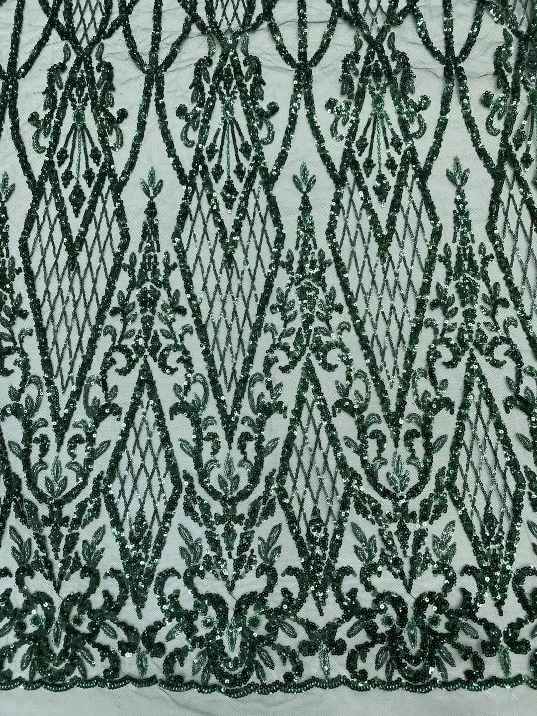 African Beaded Mesh Lace Fabric,For Sewing,Clothes,Sequin,Tulle,Wedding Dresses,Embroidery,Fabrics By The Meter,Crafts,5 Yards