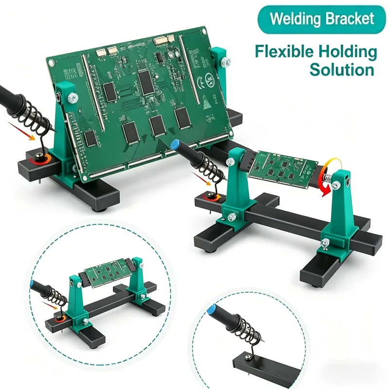 

Adjustable Welding Clamp Heavy Duty Angle Clamp for Metal Wood Welding Soldering Workshop Tool with Swivel Pad High Stability