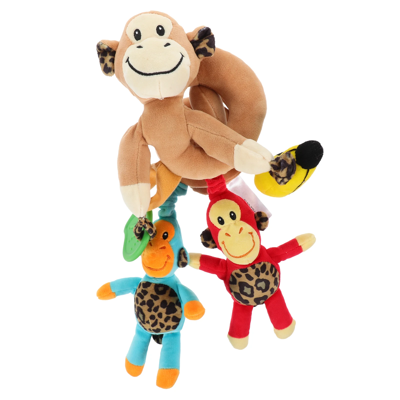 

Bed-wrapped Monkey Toys Design Stroller Spiral for Toddler Cart Baby Activity Infants