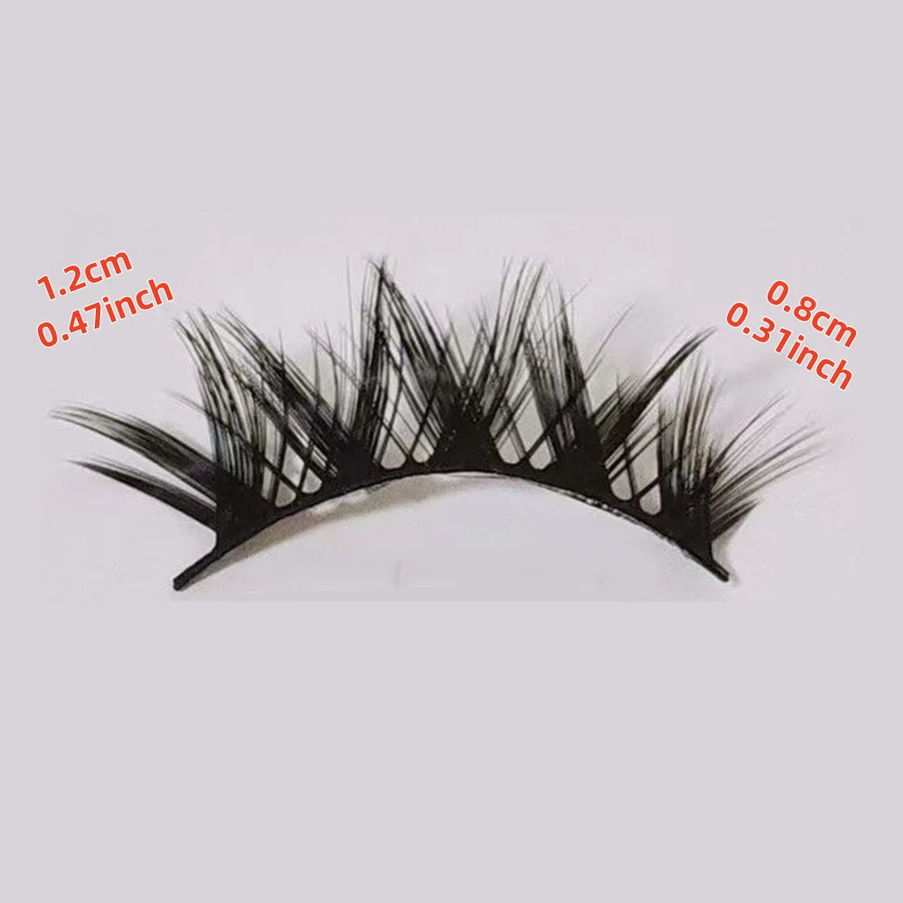 5 pairs of cartoon style fox eye makeup false eyelashes, super soft and slender, naturally curled and long