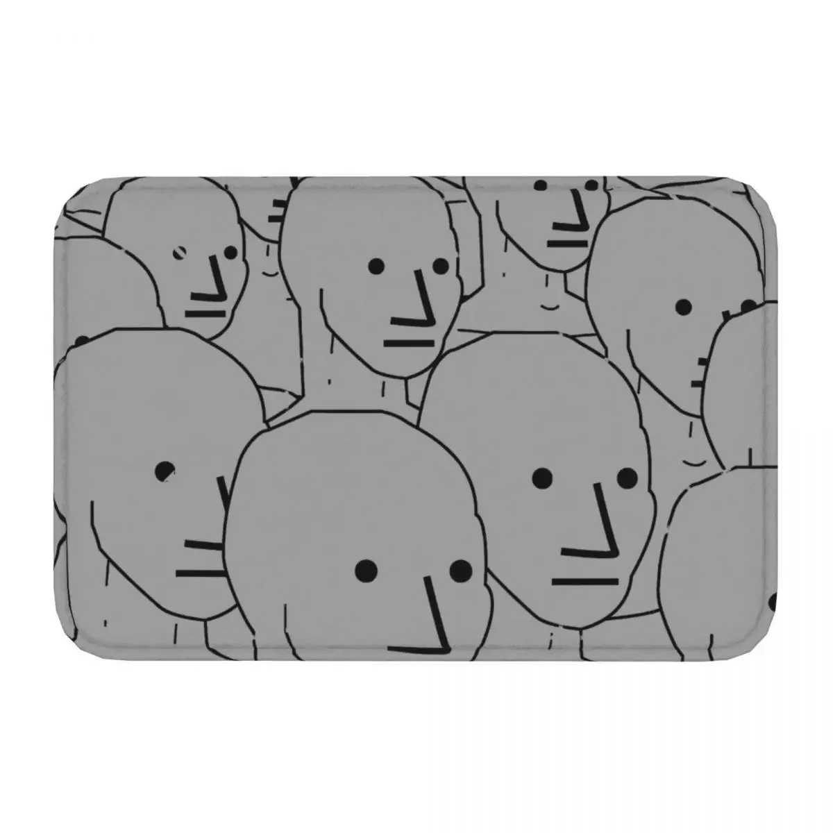 Meme Non-Slip Carpet We Are Unique NPC Crowd Doormat Bedroom Kitchen Mat Welcome Decoration Rug