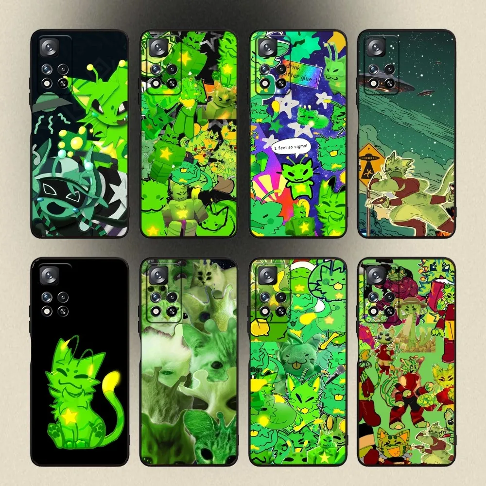 

Cute G-GnarpyS Cat Phone Case For Samsung Galaxy A20,A21s,A22,A31,A32,A52,A53,A72,73,A80,A91 Soft Black Cover