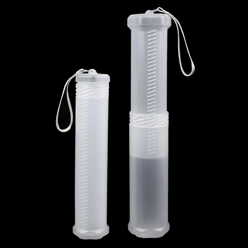 1Pcs Transparent Abs Student Telescopic Pen Holder Art Painting Brush Pencil Holder Suitable For Outdoor Sketching Brush Storage
