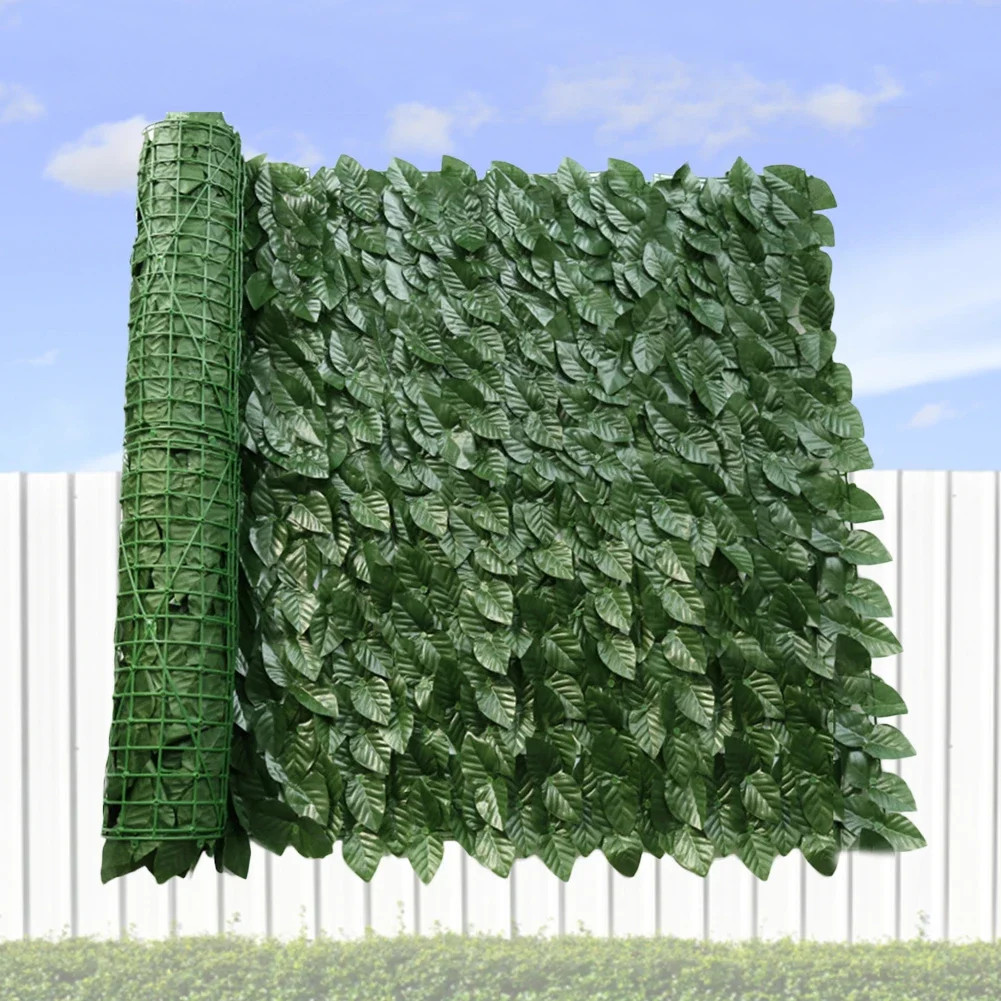 Artificial Privacy Fence Screen Faux Ivy Leaf Hedges Fence Panels Garden Decor