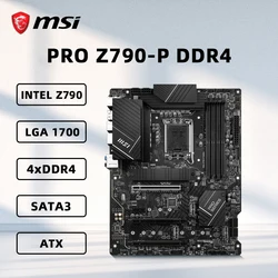 La scheda madre MSI PRO Z790-P DDR4 supporta 13900 13600K i5-12400F i5 12400F 12100 CPU DDR4 HDMI M.2 NVME ATX LGA1700 scheda madre