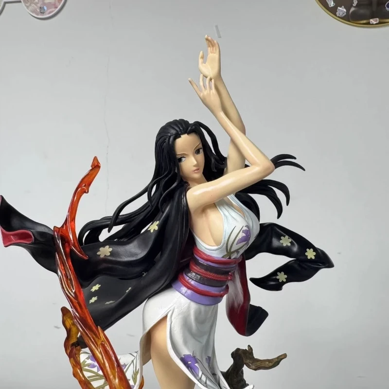 Novo 38cm uma peça figuras de anime nico robin figura 2 cabeças estatueta ação coletar mesa decoração ornamento brinquedos aniversário presentes