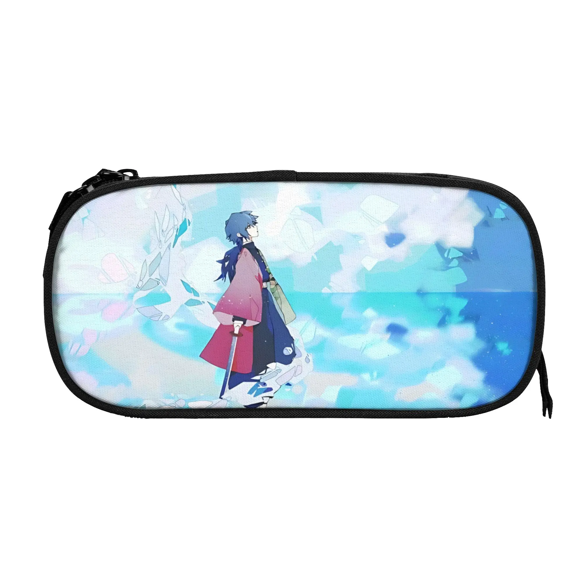 Large Capacity Bags For Child Cartoon Muichiro Tokito Soft Cloud Character Demon Slayers Estuche Escolar For Boys Gilrs Kids