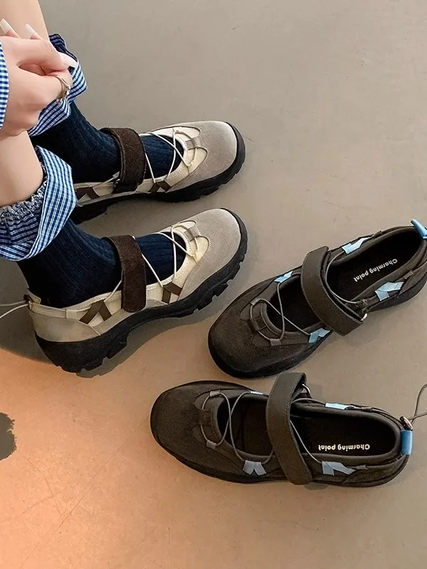 

CHWFLSE Design Sensation Functionali Ballet Sport oes Женский новый каблук Мэри Джейнс oes Своидный круглый носок