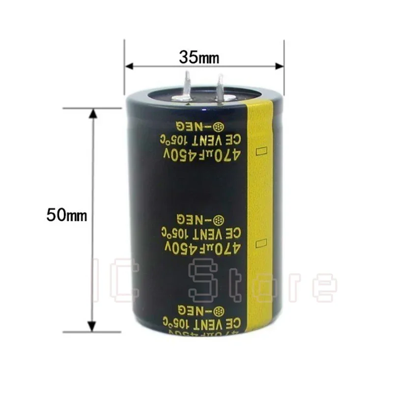 5PCS 450V 470uf Capacitor High Frequency Low ESR 25x60mm 35x50mm 450V470uf Aluminum Electrolytic Capacitor Audio Power Amplifier