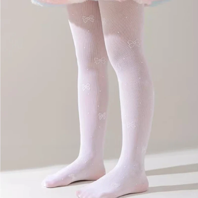 Cute Printed Series Kids Fishnet Socks Lightweight Princess Style Mesh Socks Fashion Lovely Elastic Soft Breathable Sheer Socks