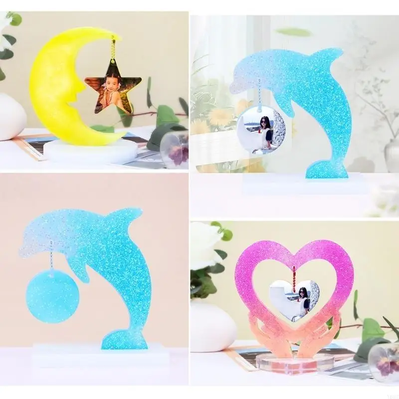 

Y08C Silicone Clay Molds Picture Frame Moulds Silicone Hand-Making Accessories