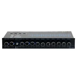 9 Band Graphic Car Equalizer Amplifier Equalizer With Adjustable Filter EQ Tuning Crossover Frequency Division Amplifier