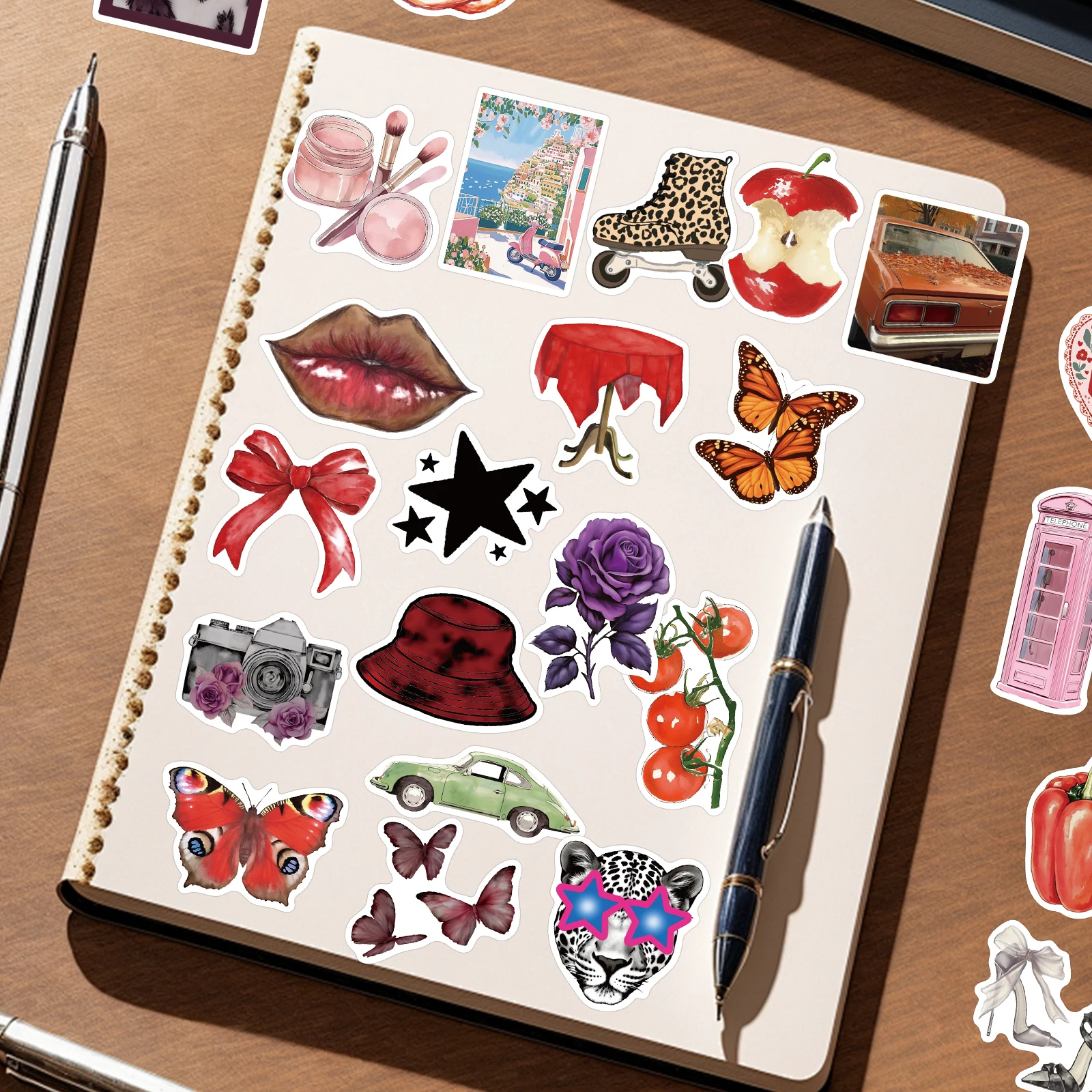 200PCS Y2K Angel Aesthetic Stickers Cute Cool Girl Cyber Trend Vinyl Waterproof Decals Laptop Phone Notebook Water Bottle Toys