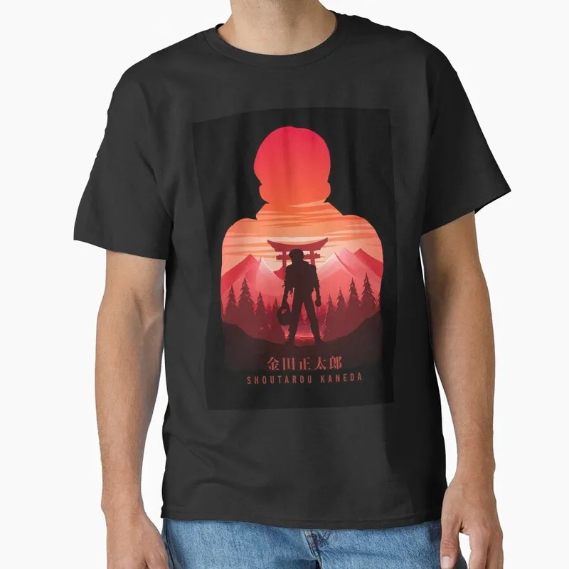 Akira Cyberpunk City Explosion Gift T‑Shirt Katsuhiro Otomo Retro Manga Shotaro Kaneda Neo‑Tokyo Anime Print Short Sleeve Tops