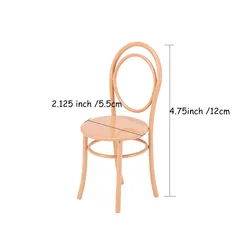 1:12 Miniature Metal Chair Simulation Furniture Chairs for Bjd Ob11 doll house