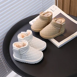 Baby snow boots winter velvet thickened children's cotton shoes baby warm shoes toddler shoes girls velvet shoes men