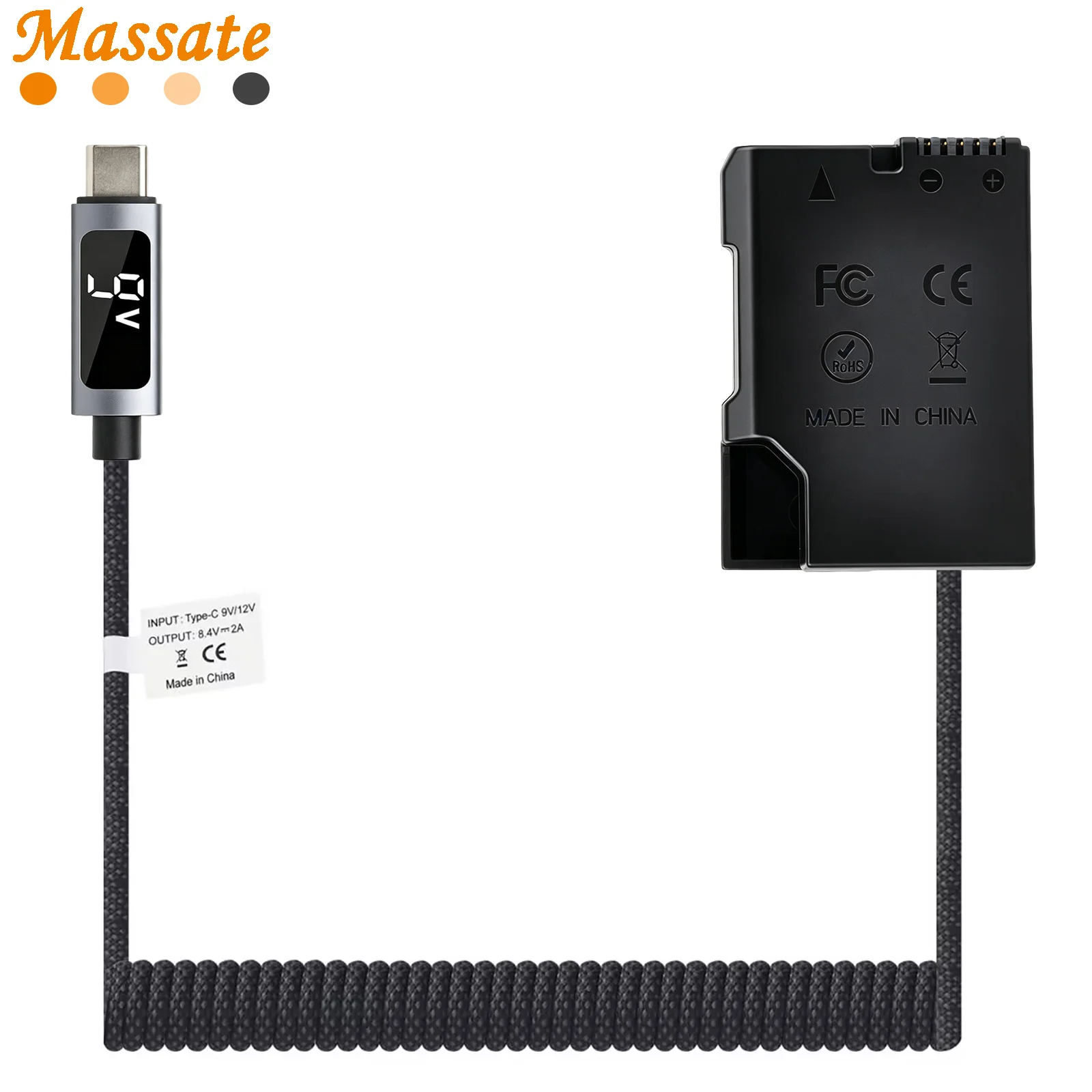EN-EL14 EL14A Dummy Battery USB-C PD Power Adapter Coupler For Nikon D3100 D3500 D5100 D5200 D5300 D5600 P7000 P7100 P7700 P7800