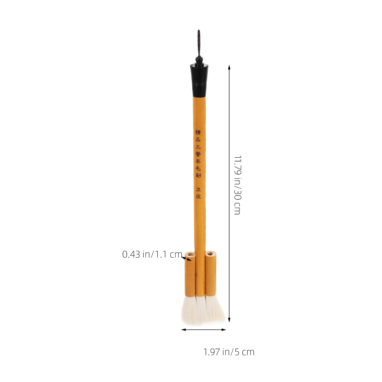 

Wool Paint Brushes for Watercolor Wall Painting Bamboo H Art Supplies Reusable Easy Clean Durable Bristles Lightweight