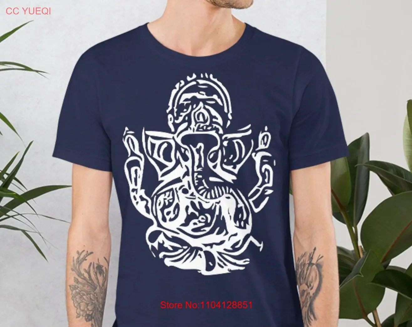 Ganesha Hindu God T shirt Unique Cool Art   long or short sleeves