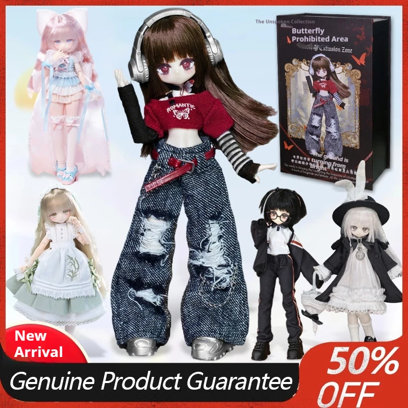 

Оригинальное издание «Неразговорная» Momo Girl Series 8-фигурка Mjd Коллекционные фигурки Модные игрушки и аксессуары Подарок