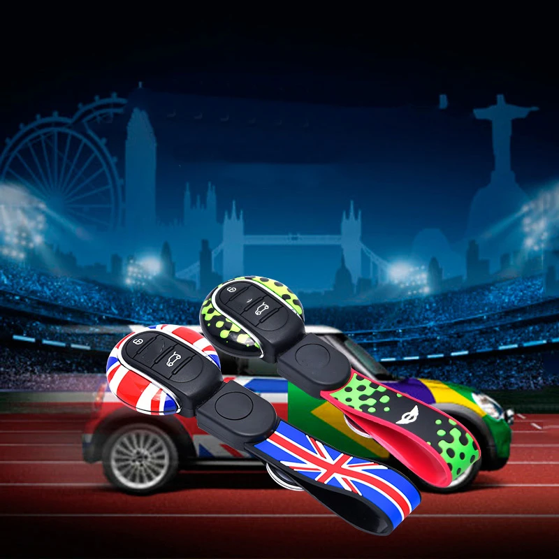 

Key Shell Fob Key Cover Chain Rope Keychain Car Accessories for Cooper S Countryman F54 F55 F56 F57 F60 2024 2023 2022 2021 2020