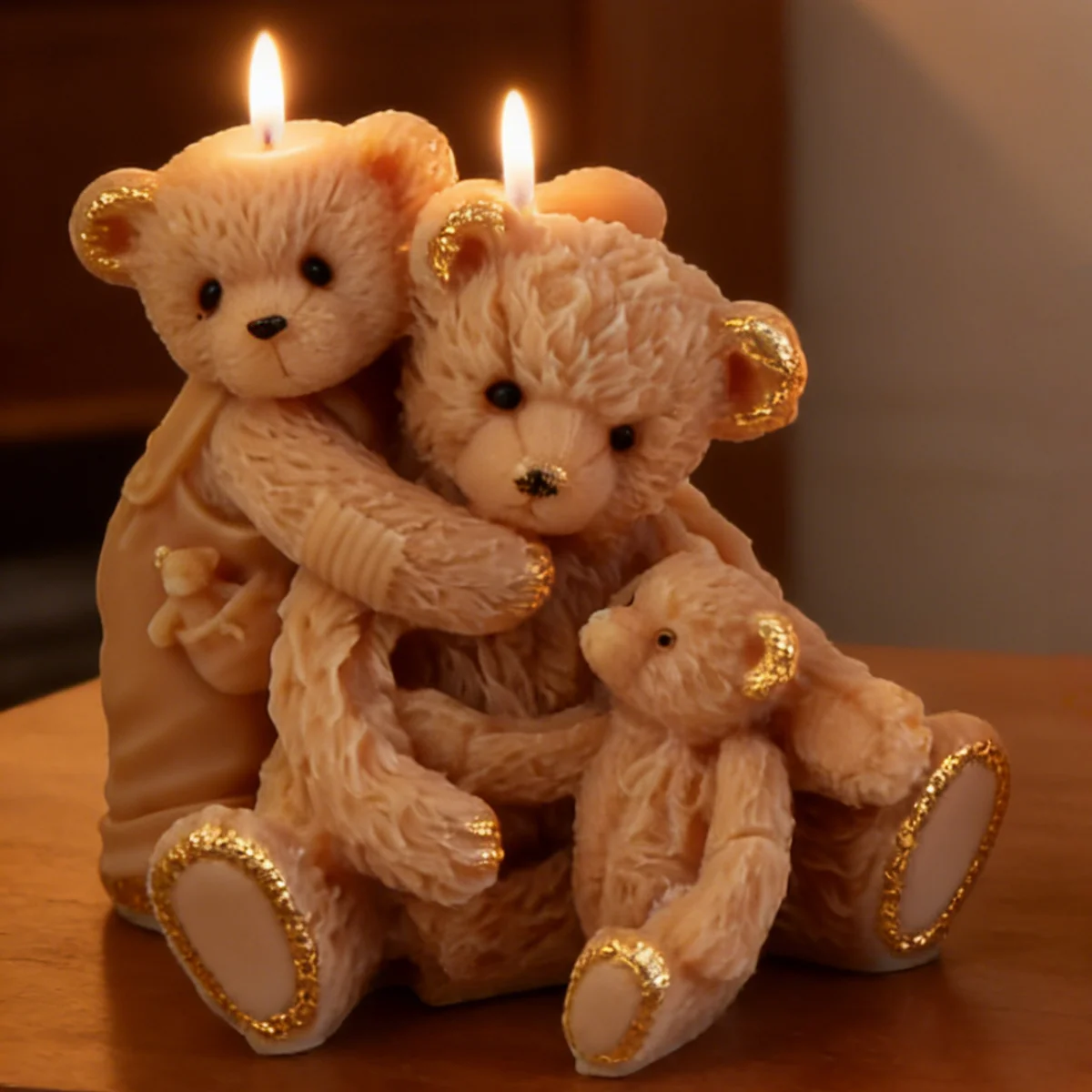 3D Bär Kerze Silikon Form Nette Teddy Tier Harz Form Cartoon Duftenden Gips Soja DIY Handgemachte Seife Frauen GeschenkeValentine Bi