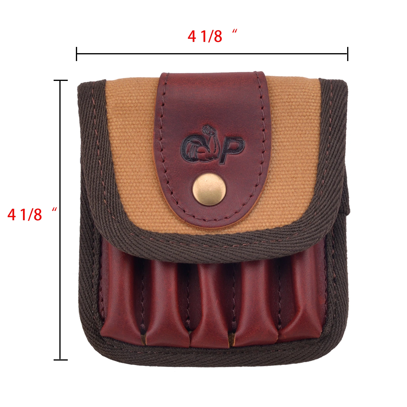 Original Power Canvas  Leather Cartridge Shell Holder Bullet Pouch Wallet Bag .308 .45-70,30-06 .44 .40-65 410GA .348