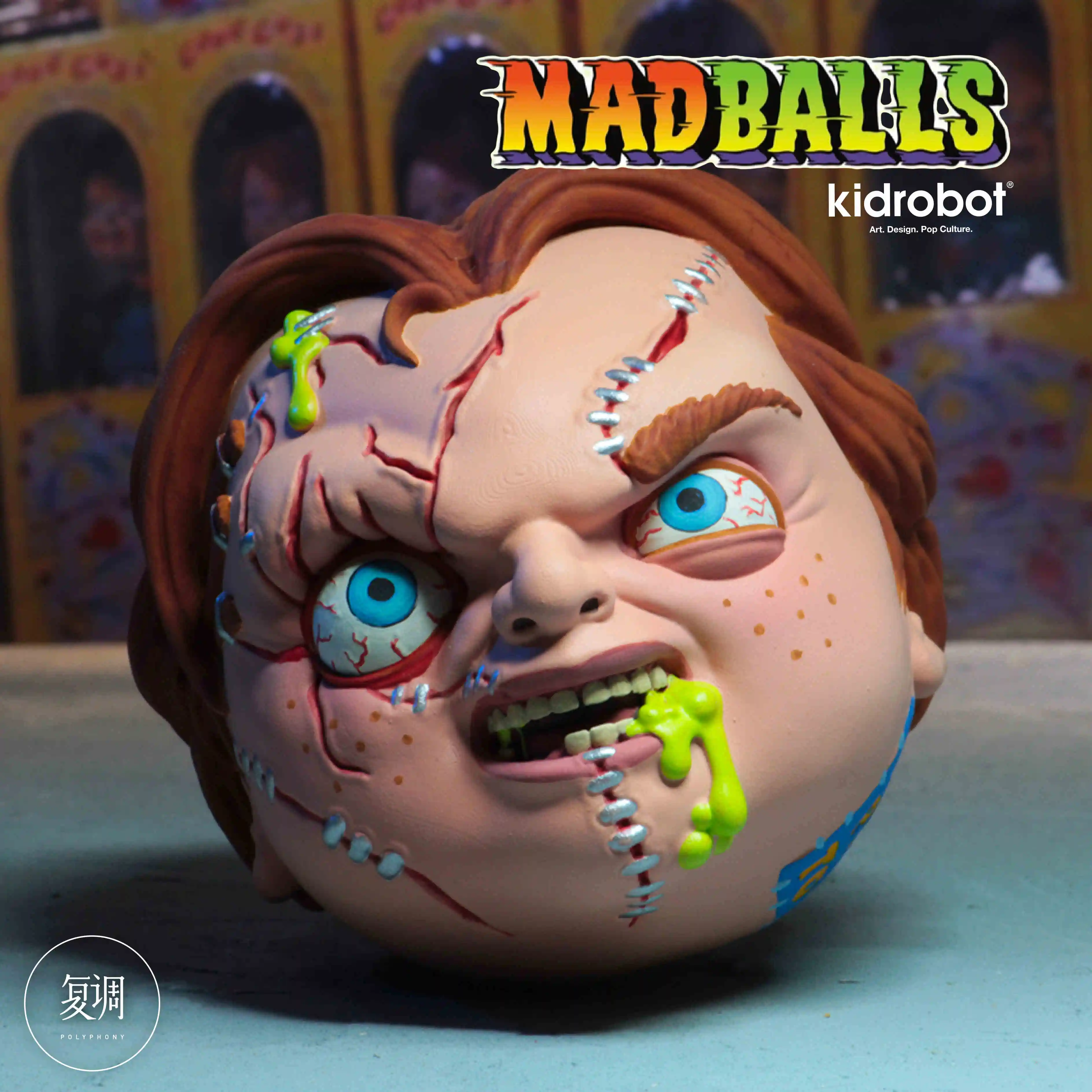 Genuine Kidrobot Madballs Horror Series Horrorballs Action Figure Toy Collectible For Kids And Adults
