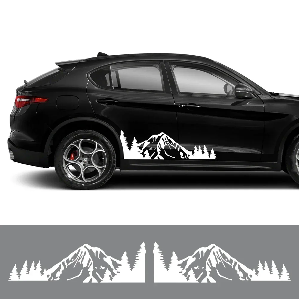 التصميم الجبلي باب السيارة الجانب ملصق الرسومات ديكور مائي فان SUV لتقوم بها بنفسك غطاء لأودي BMW فورد كيا فورد هيونداي سوبارو جيب
