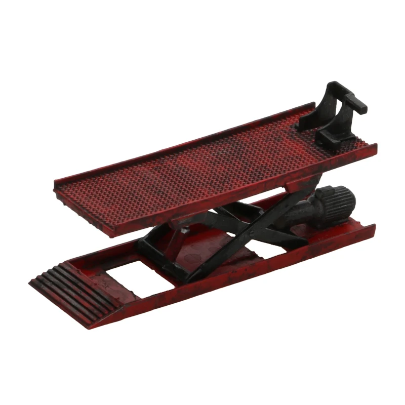 1PCS 3D Gedruckt Harz Vier-pfosten/Hydraulische Lift Modell Hebe Maschine Gantry Dekoration Display Halterung für RC 1/64 Skala Fahrzeug