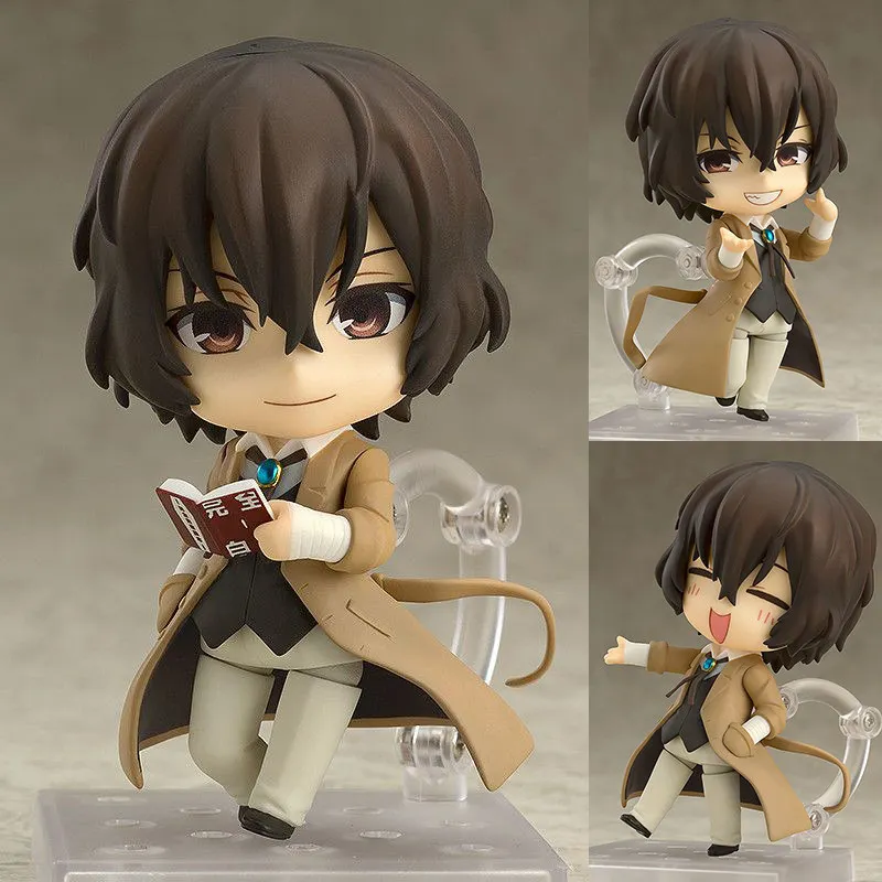 Bungo Stray Dogs Dazai Osamu Nakahara Chuuya Nakajima Atsushi Edogawa Ranpo  Anime cartoon figure Q-version collectible figurine view 2