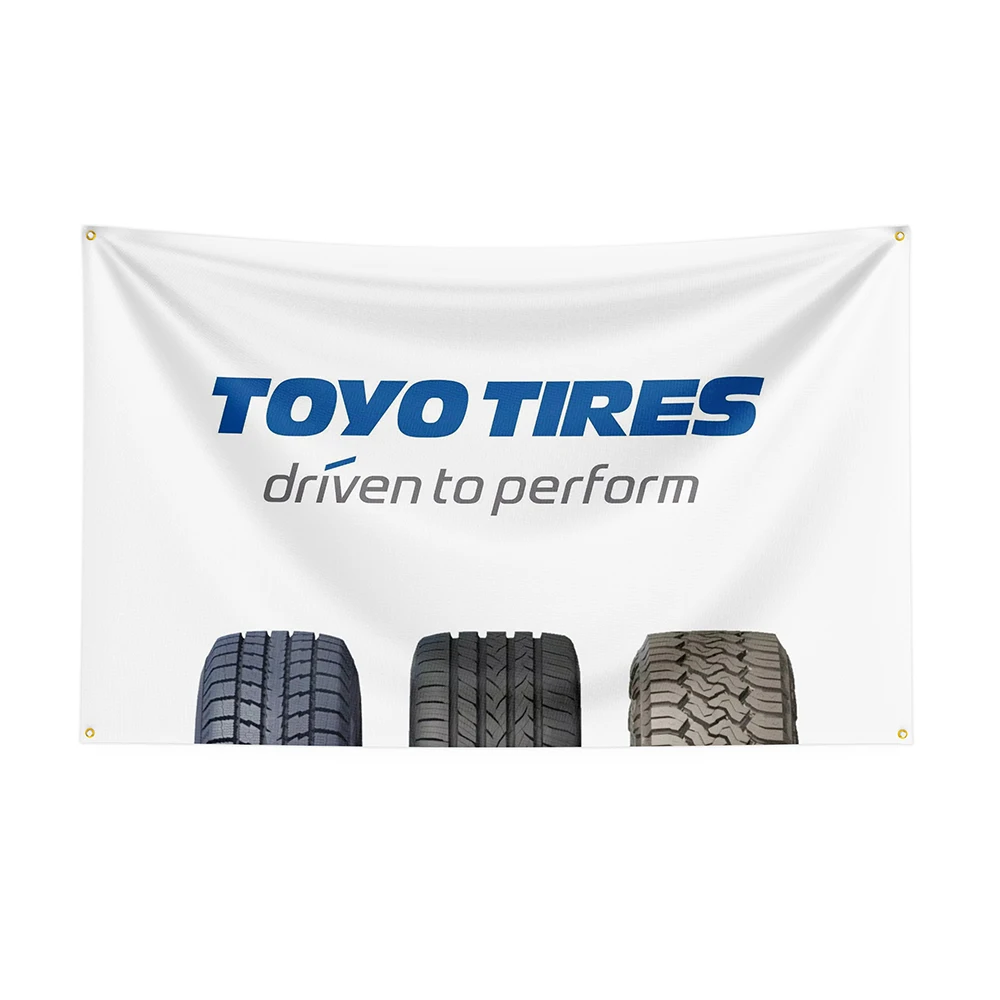 3x5 Ft Toyo tires Flag Polyester Printed Racing Car Banner For Decor