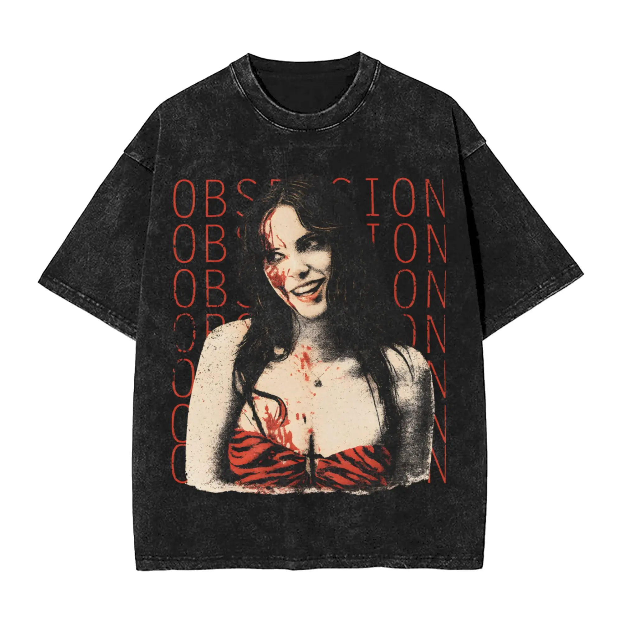 T-shirts Obsession 2026 Hip Hop Lavés à Manches Courtes Oversize – Nouveauté Homme Femme Streetwear Graphique