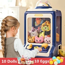 Mini garra Arcade Crane Machine, juguetes para niños, muñeco de peluche operado con monedas automático, máquinas de juego interactivas, regalo de cumpleaños para niños