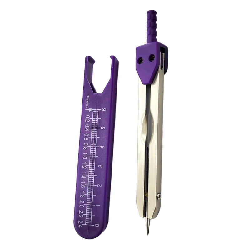 Calibrador EKGECG, divisor electrocardiograma, calibradores ECG con regla, herramienta 0 a 2,4 pulgadas