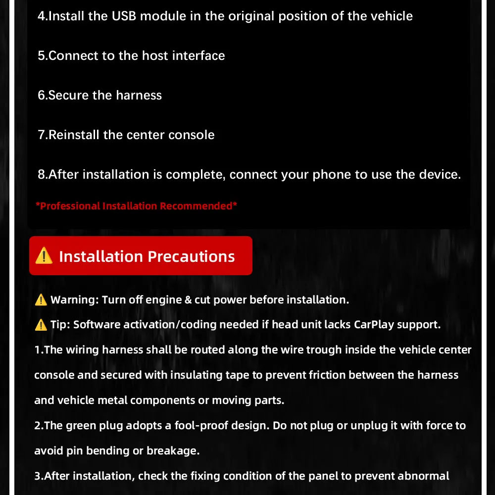 CarPlay Media USB AUX Schalter MIB2 MDI USB AMI Adapter Steckerbuchse 5Q0035726E 5Q0 035 726 E Für VW Golf 7 MK7 VII Passat B8 – Detail 6