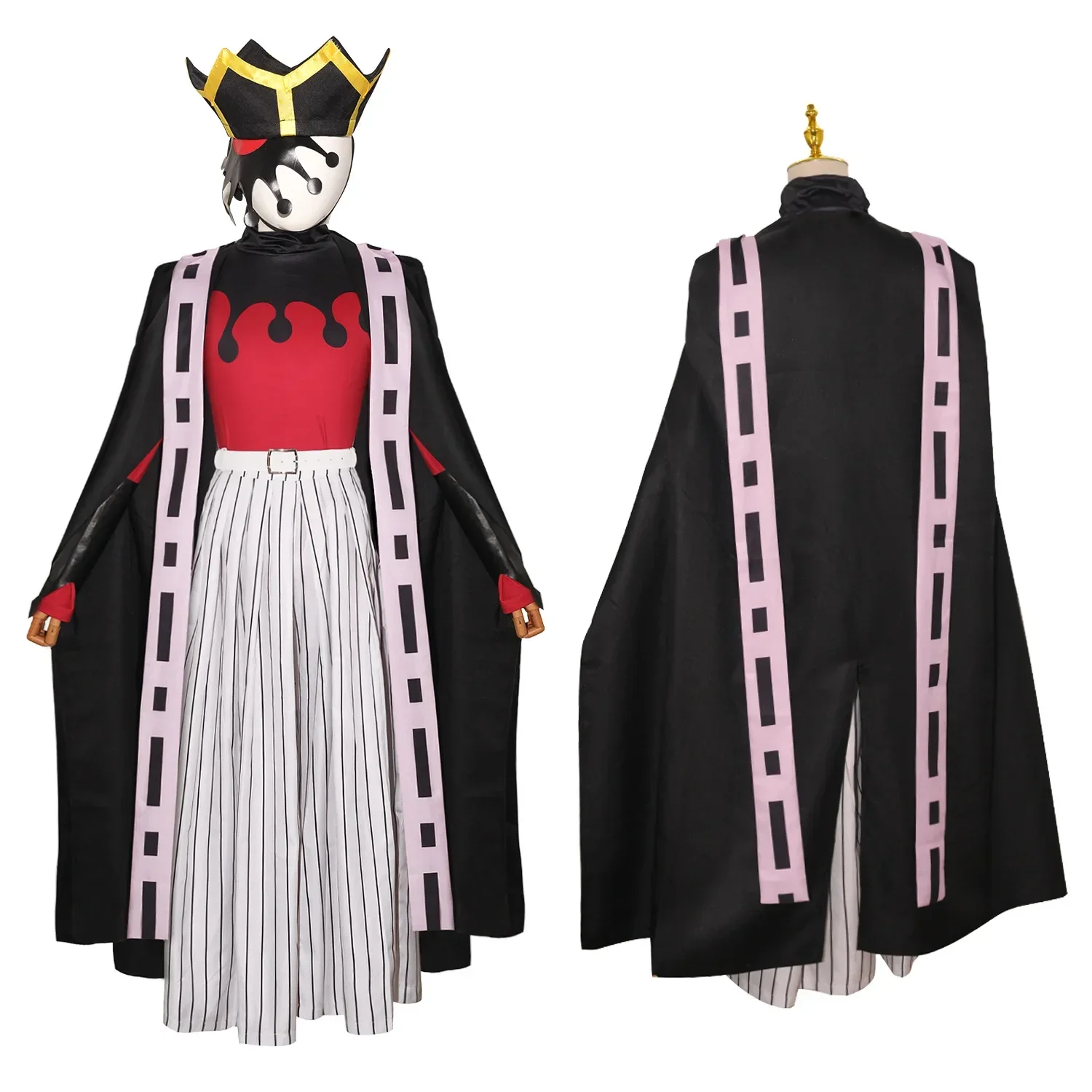 Douma Cosplay Costume Set with for Men Women Halloween Anime Kimono Outfit