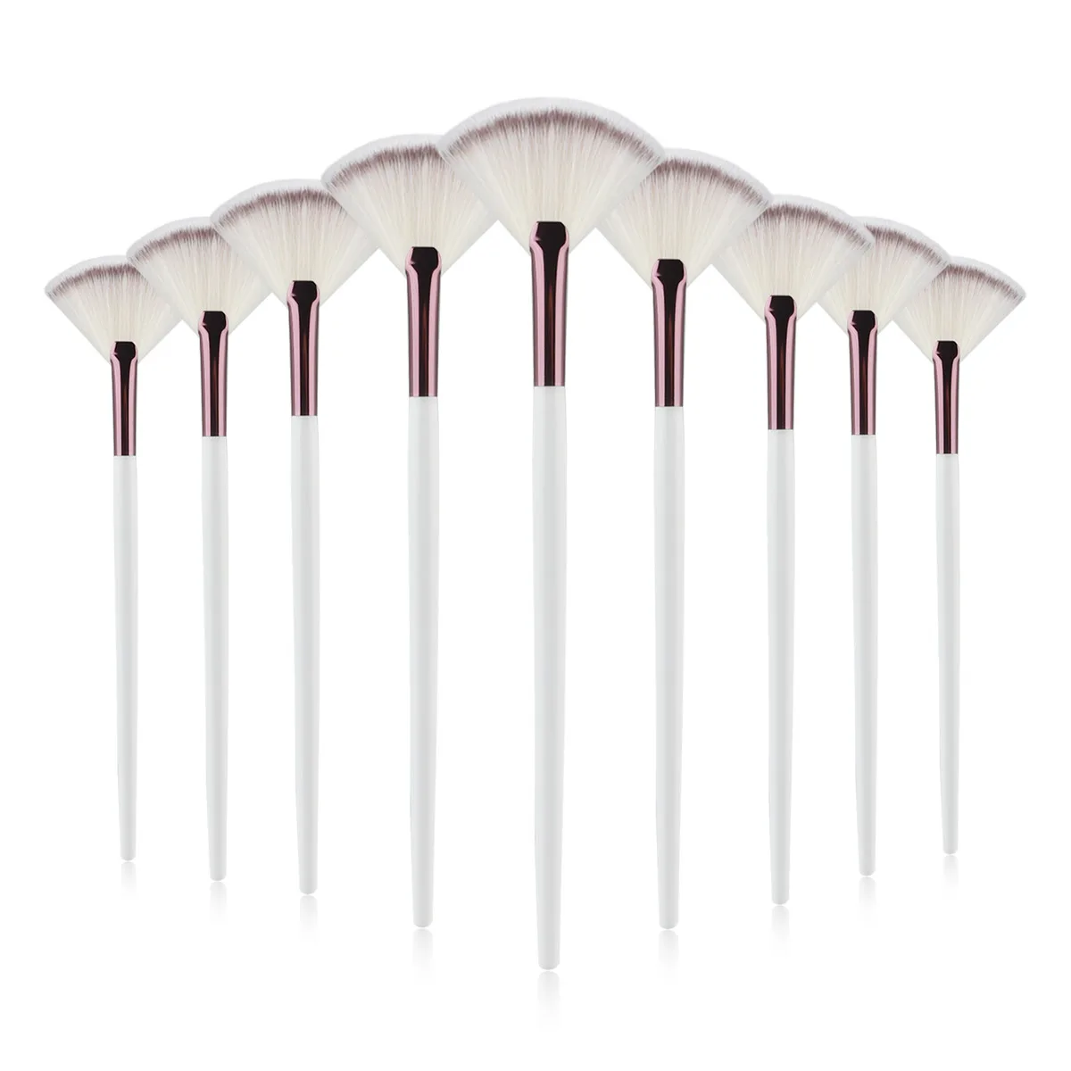 1/3/5/9 Stück schlanker, weicher Gesichtsfächerpinsel, Make-up-Kosmetik, vielseitig einsetzbar, Maskenpinsel, Make-up-Pinsel-Werkzeug-Set – Detail 3