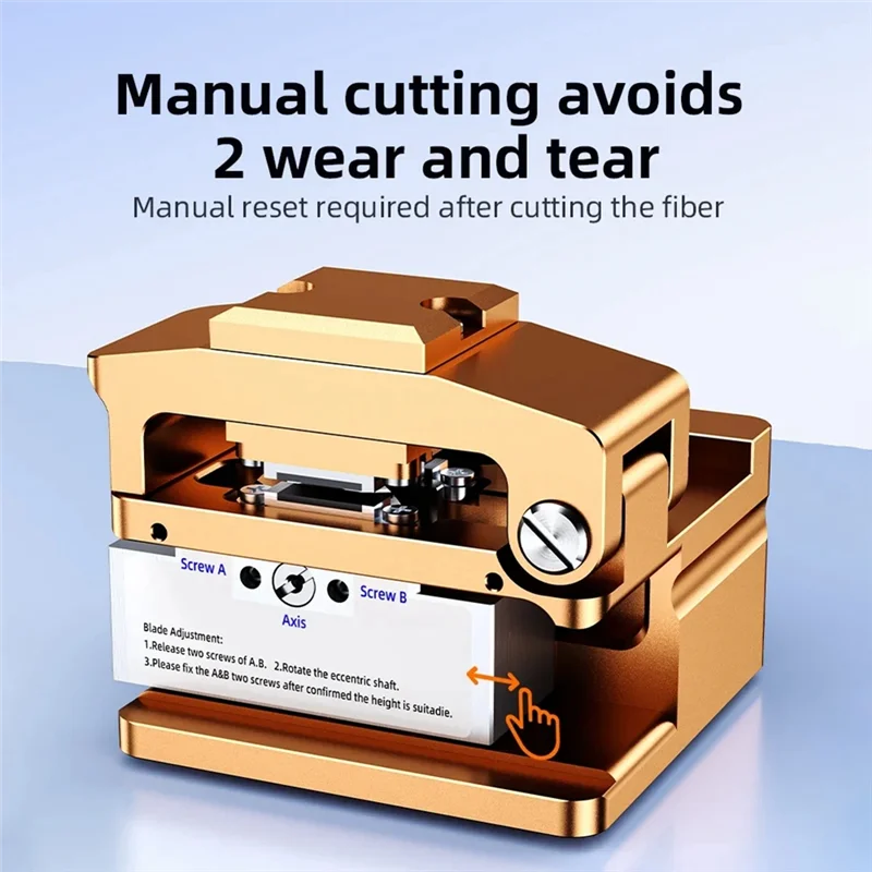 M18K-S09 Fiber Optic Cleaver+Pliers Light Optical Fiber Fusion Splicer Cutter With Dust Bin FTTH Fiber Cold Connection Cutter