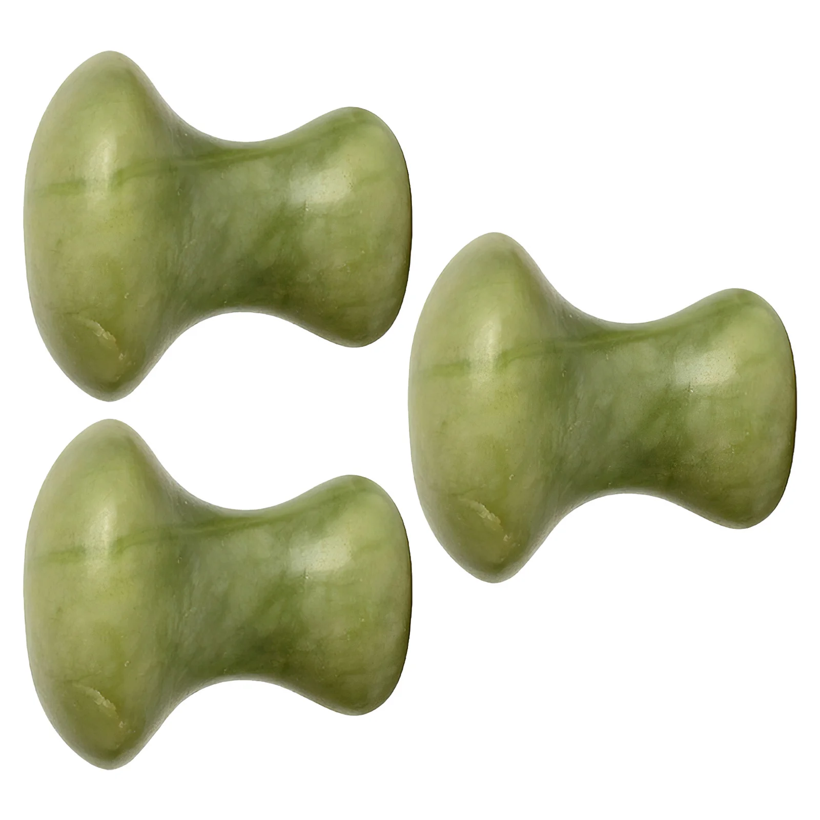 

3Pcs Face Massage Stones Mushroom Grooming Jade Massage Stone Facial Massager Body Scraping Relaxation Tool Skin Care Accessory