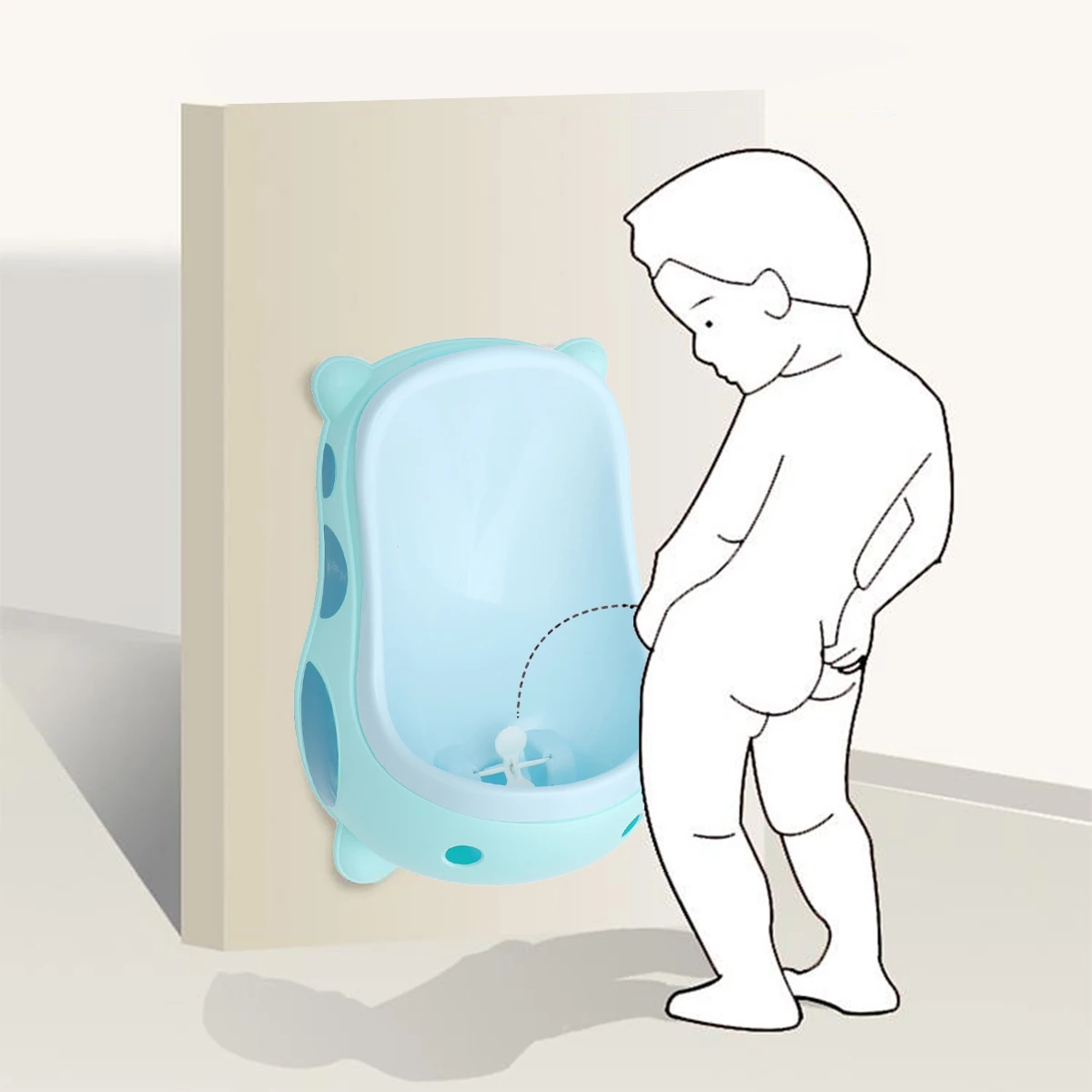 

1Pc Children's Standing Potty Boy's Toilet Sky- Boys Pee Trainer Easy Install Cup Boys Potty Training