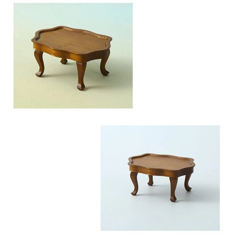 

1/12 Coffee Table Vintage Designs Side Desk Dollhouses Miniature Furniture