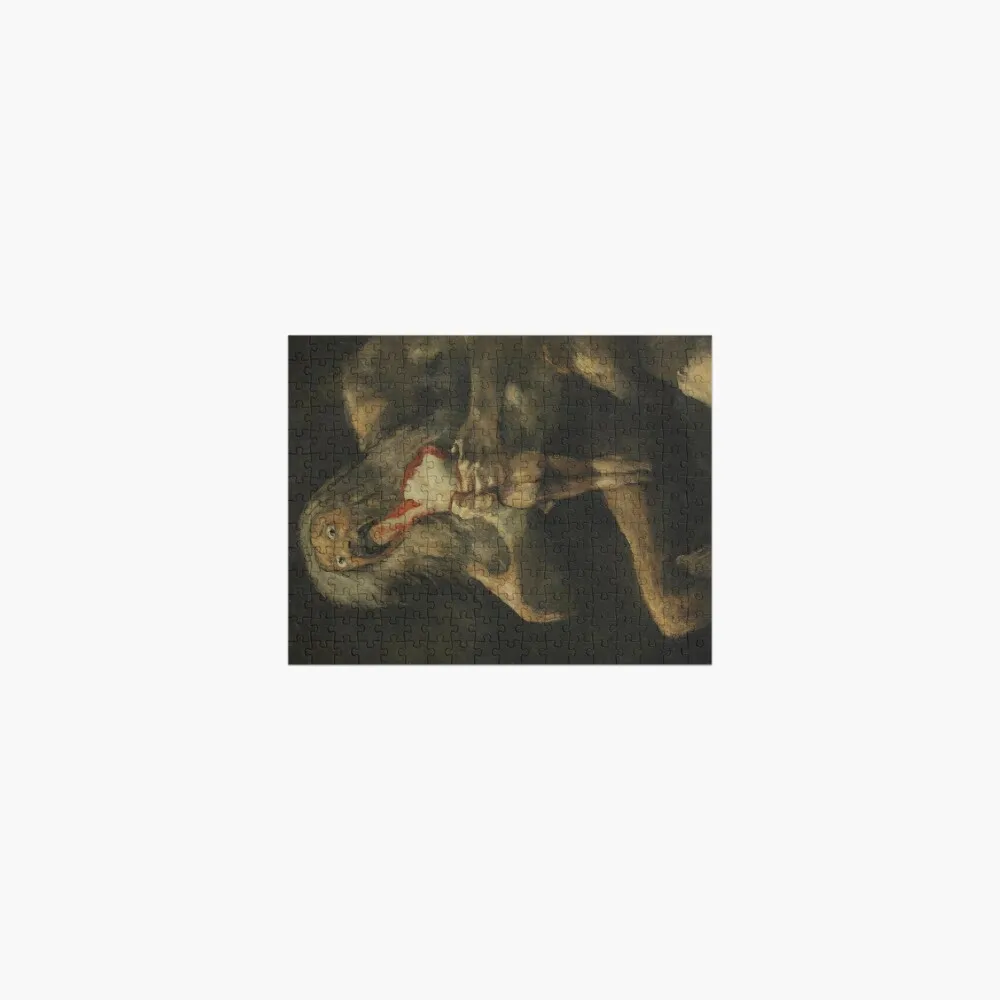 Saturn Devouring His Son di Francisco Goya (c. 1819-1823) Jigsaw Puzzle Jigsaw Puzzle Pieces adulti