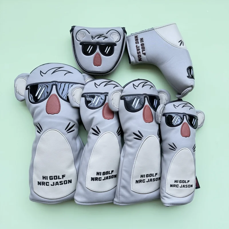 

Koala Cartoon Animal lovelyGolf Headcovers Club covers Golf Head Covers for #1 Driver #3 #5 Fairway Woods hybrid