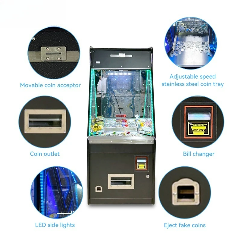 Factory wholesale high return black arcade slot machine avalanche slot machine with change changer