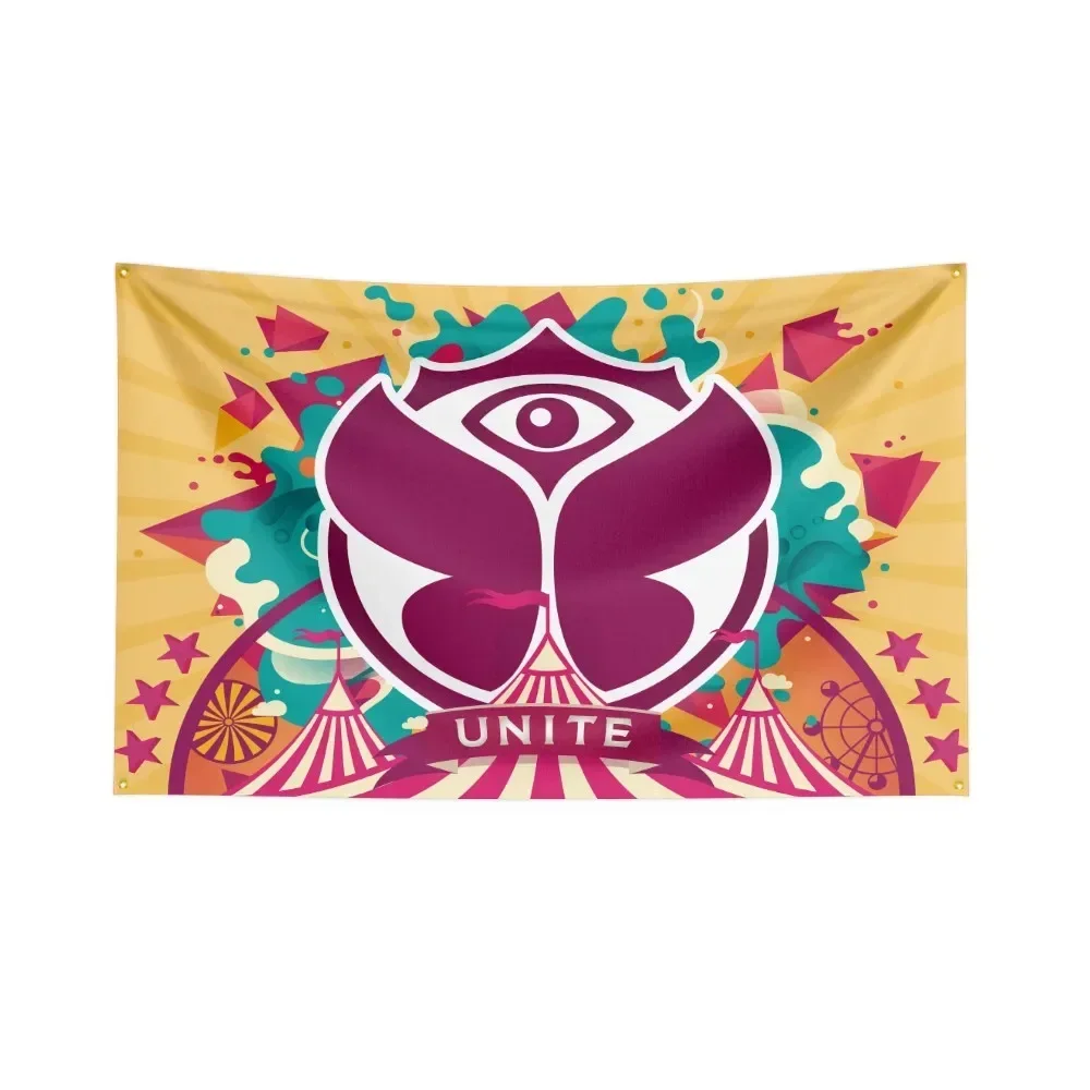 Tomorrowland Festival Flag Polyester Digital Printing Electronic Music Banner