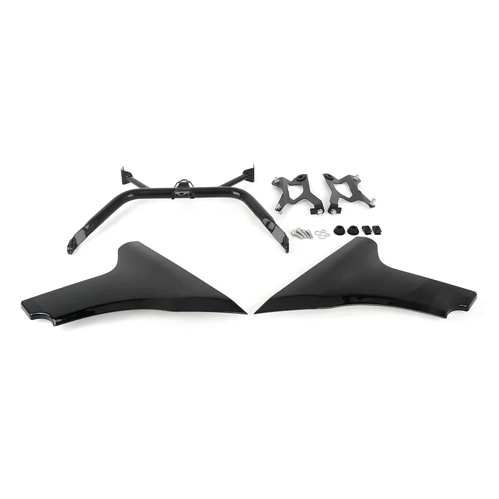 For Touring Road Glide FLTRXSE 2023 FLTRXSTSE 2024 Motorcycle Plastic ABS Unpainted / Black Side Fairing Cover Panel Bracket Kit