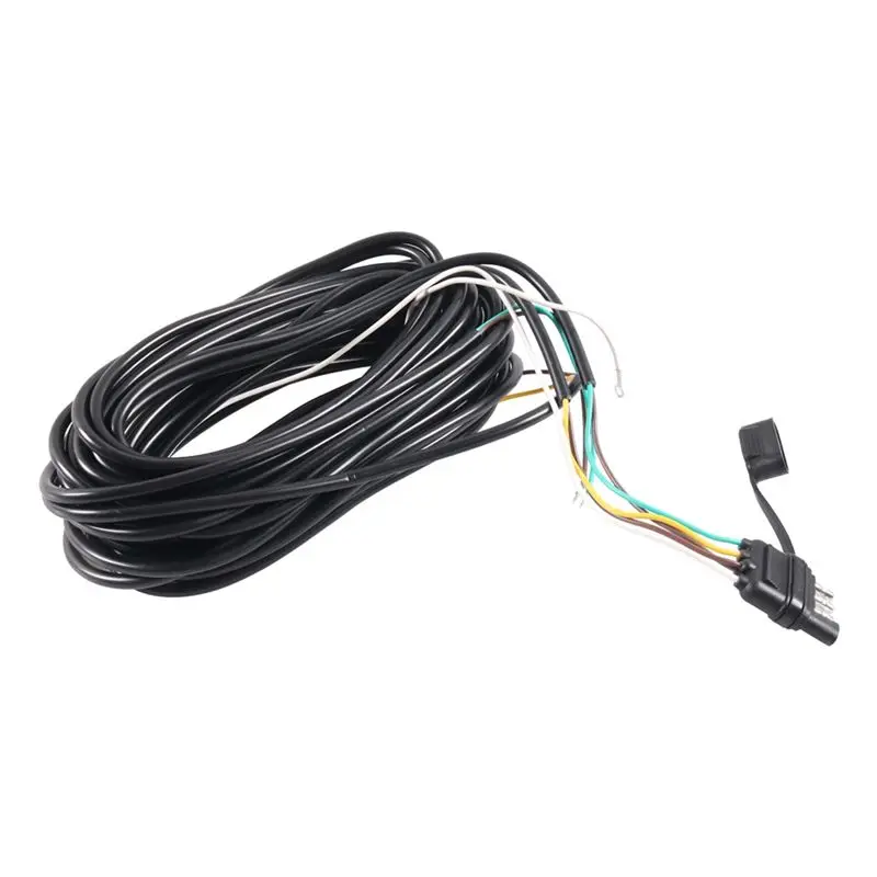 ~A61Z 5 Wire 4 Pin Flat Trailer Connector ,For Tail Lights, Brake Lights And Turn Signals Boat Trailer Wiring Harness