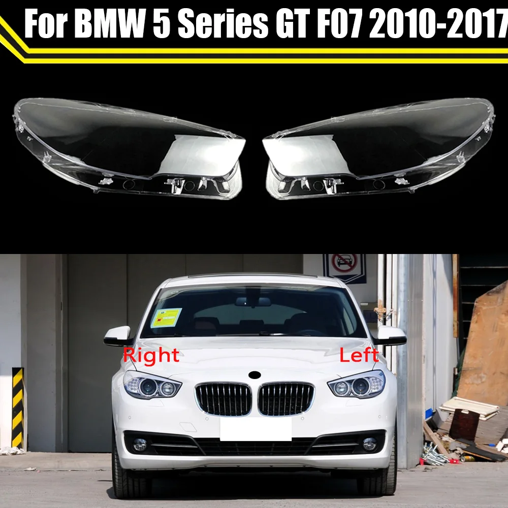 

Lamp Case For BMW 5 Series GT F07 2010 2011 2012 2013 2014 2015 2016 2017 ​Glass Lens Shell Car Front Headlight Cover Light Caps