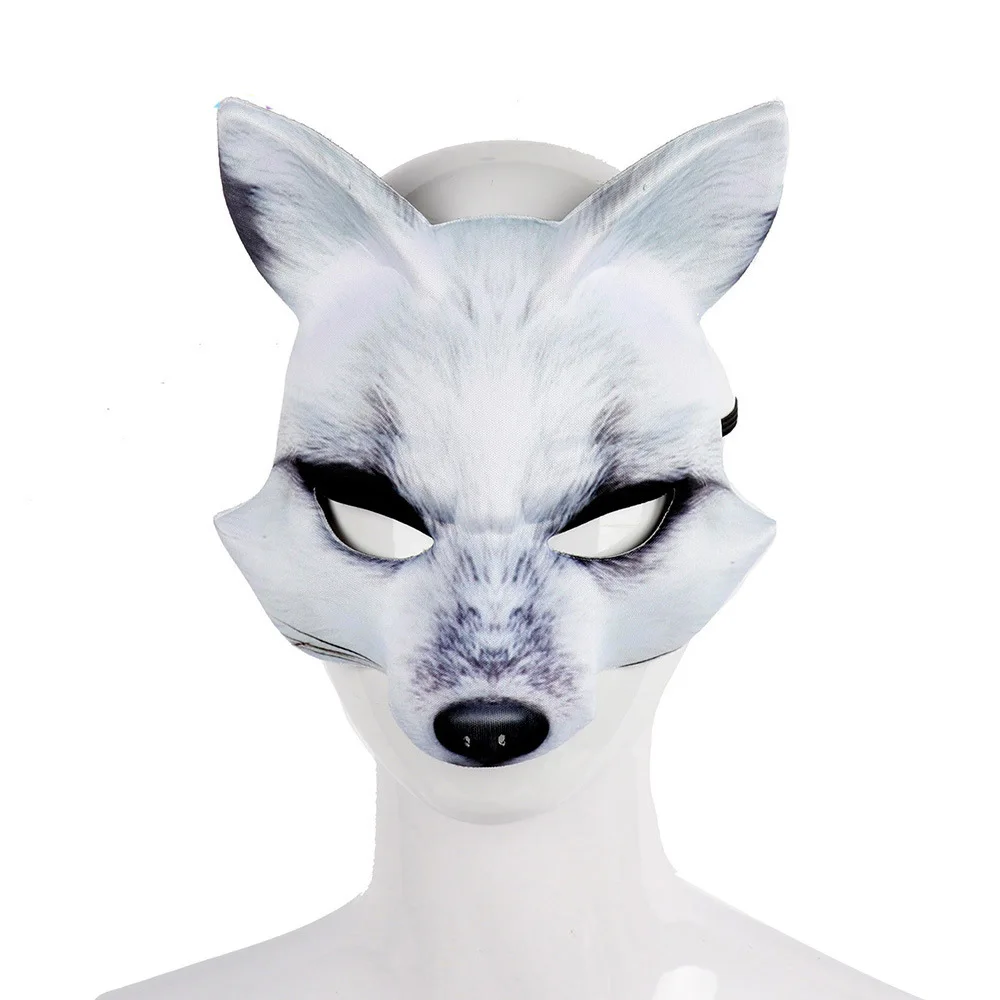 Halloween Cosplay Mask Elegant Masques Carnival Mascara Props Half Face Cover Fox Mask Fancy Dress Parties Decoration Props
